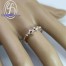 แหวนพิ้งโกลด์ แหวนทองสีชมพู แหวนเพชร แหวนแต่งงาน แหวนหมั้น -R1372pg-9K